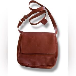 OSGOOD MARLEY -  Brown Leather Crossbody‎ Bag RFID 10 x 8 x 2.5